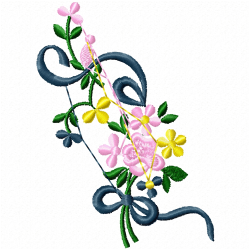Flowers And Tree Embroidery Design 6 Flowers And Tree Embroidery Design 6